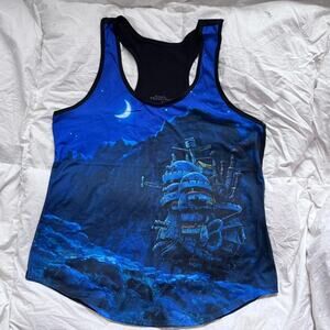 Howels moving castle graphic racer back tank top sz XL hot topic mall goth emo